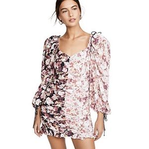 NEW For Love and Lemons Houston Floral Mini Dress